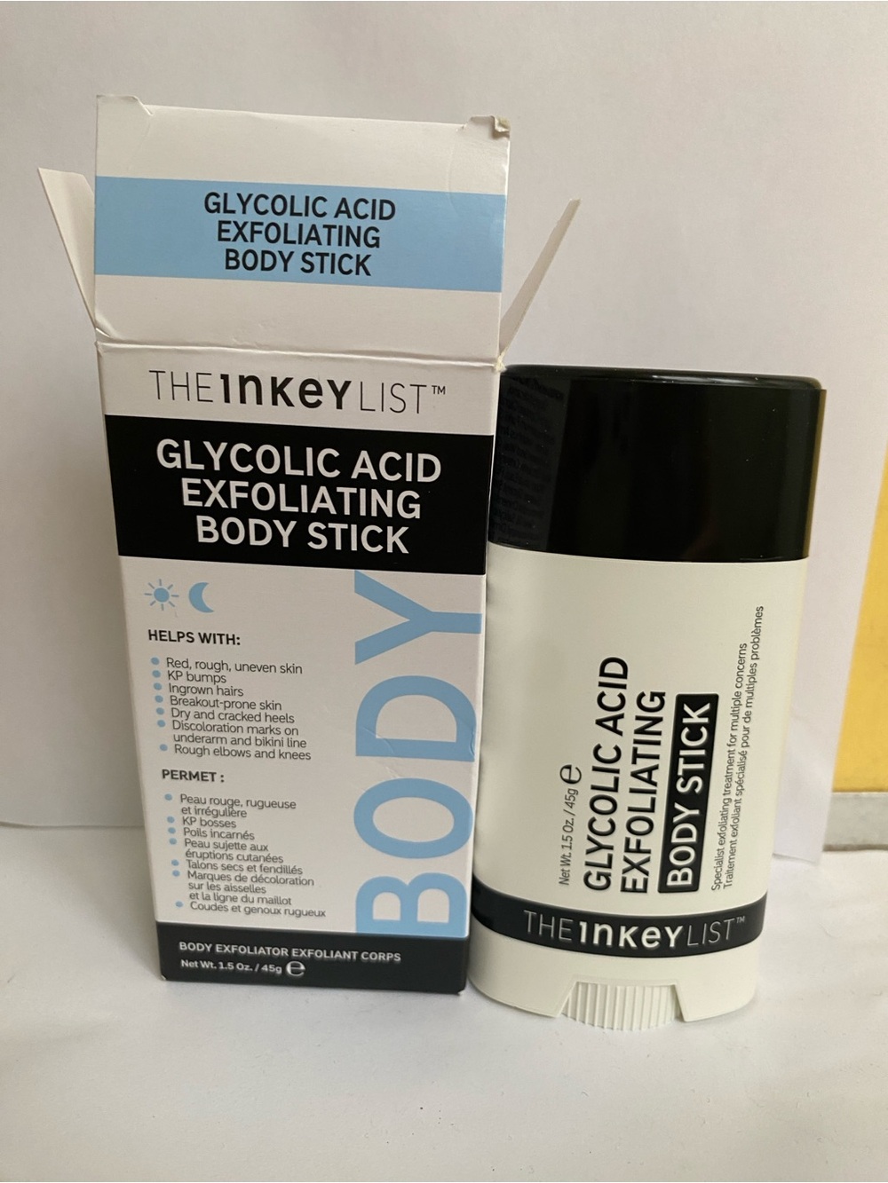 The Inkey List Glycolic Acid Exfoliating Body Stick - new never used